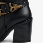 Bota Évora Negro de Piel | Tacón 8 cm