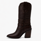 Bota Évora Moka de Piel | Tacón 8 cm