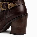 Bota Évora Moka de Piel | Tacón 8 cm