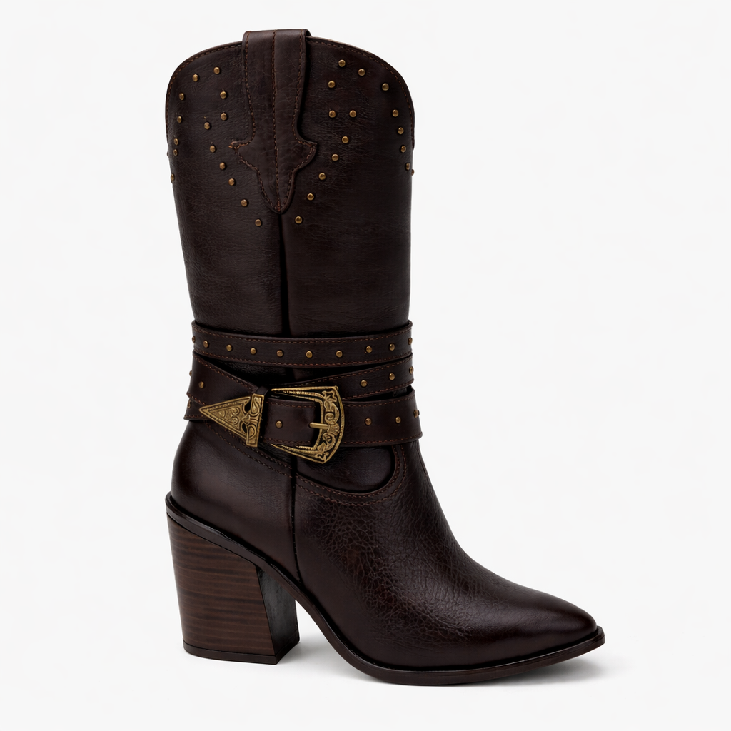 Bota Évora Moka de Piel | Tacón 8 cm