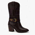Bota Évora Moka de Piel | Tacón 8 cm