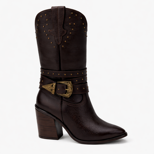 Bota Évora Moka de Piel | Tacón 8 cm